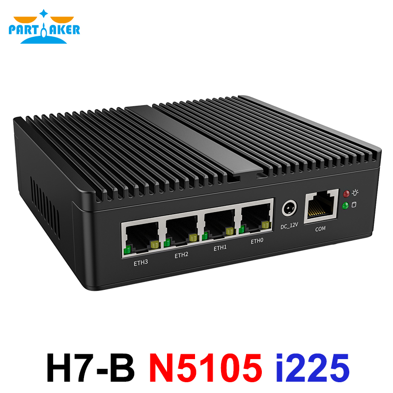 Partaker Mini PC N5105 N150 J4 - огляд і ціна Pfsense Firewall Router 2.5G 4 I226