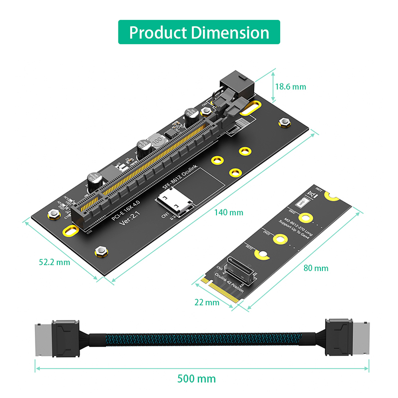 PCI Express 4.0 X16 to 2242/22 - огляд і ціна Oculink Egpu Mini Pc