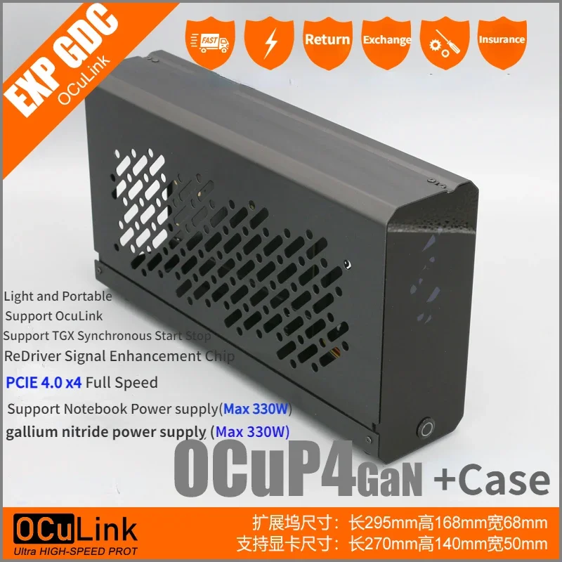 OCuP4GaN OCuLink GPU Dock Case - огляд і ціна Oculink Egpu Mini Pc