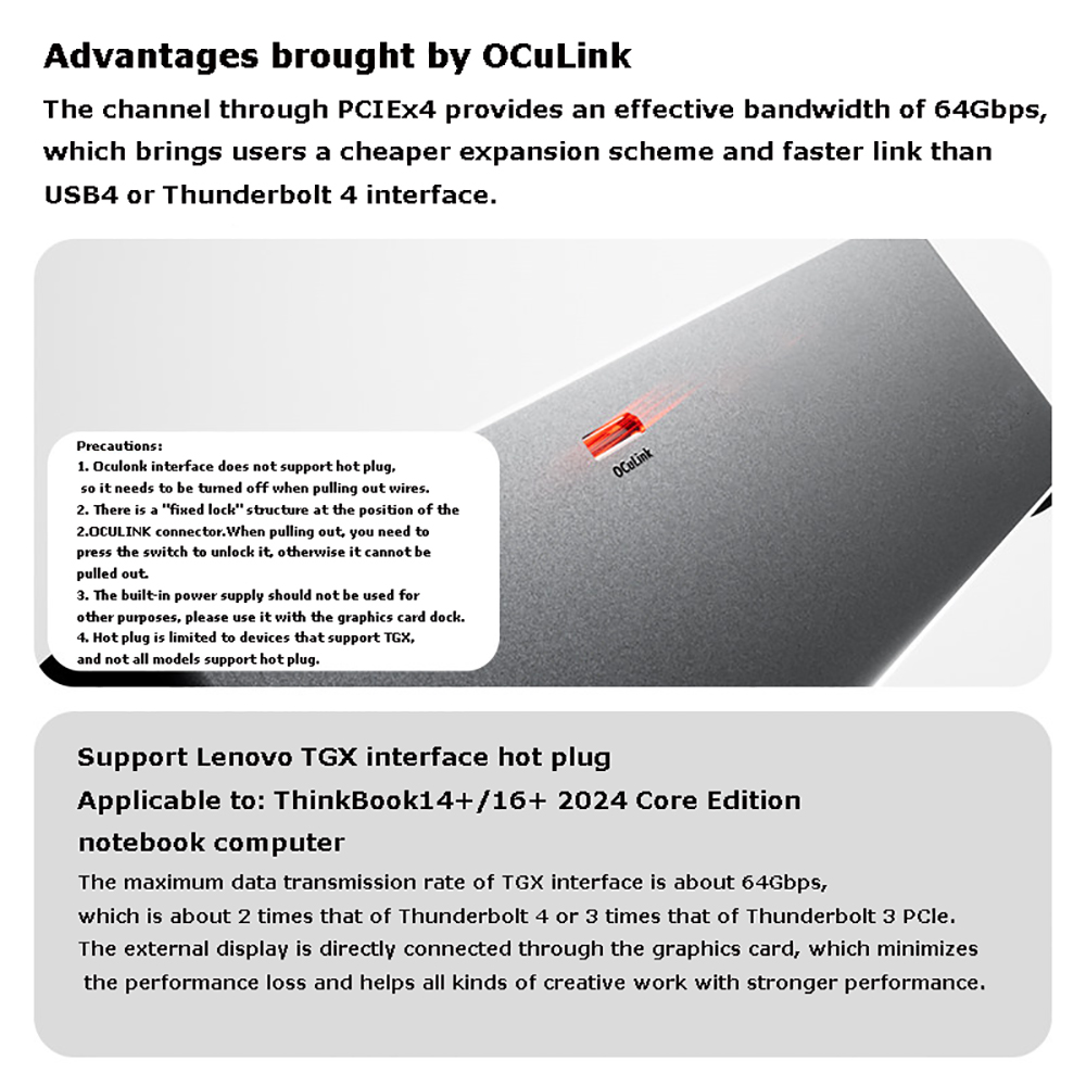 AG02/AG01 EGPU Dock with OCuLi - огляд і ціна Oculink Egpu Mini Pc