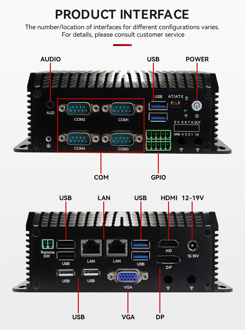 Quad Core N95 N97 Mini PC RS48 - огляд і ціна Fanless Industrial Pc Rs485 Core I7