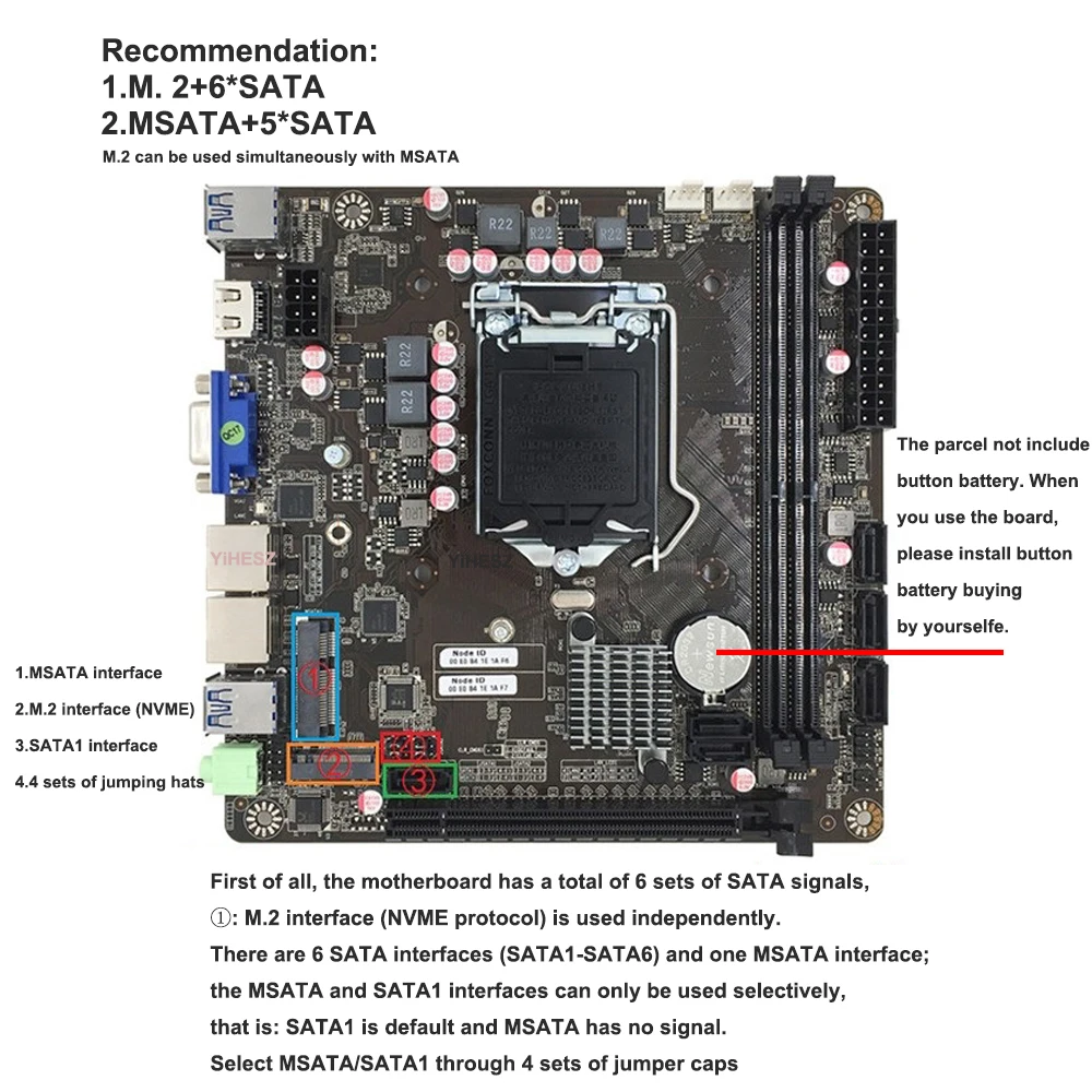 B365 Mini-ITX Motherboard LGA  - огляд і ціна Nas Motherboard 8 Sata Mini Itx