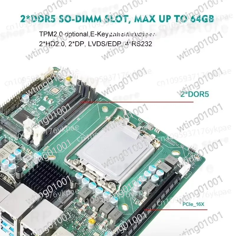 for 13th Gen Mini ITX Motherbo - огляд і ціна Lga1700 Itx Motherboard Ddr5