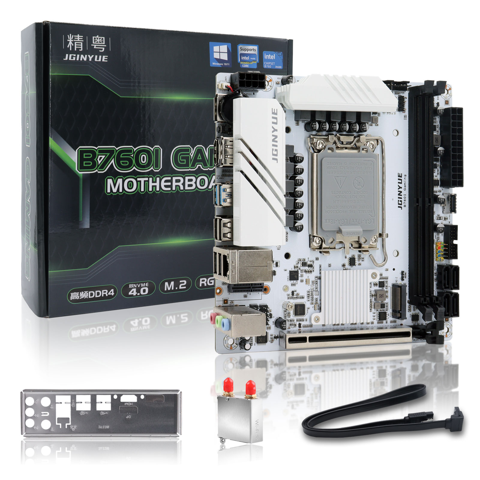 JGINYUE B760 Motherboard LGA 1 - огляд і ціна Lga1700 Itx Motherboard Ddr5