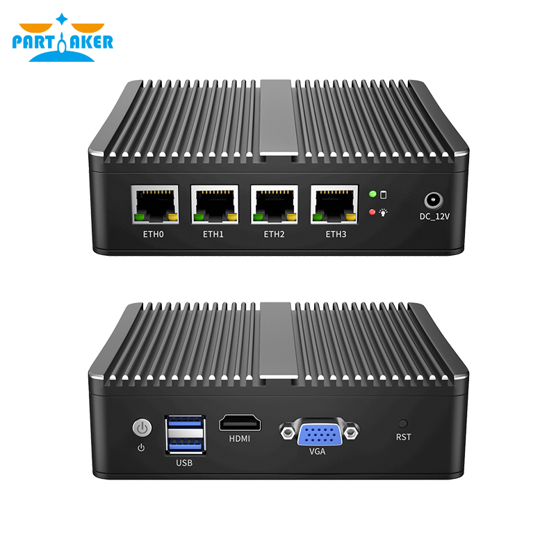 Partaker Fanless pfSense Route - огляд і ціна Pfsense Firewall Router 2.5G 4 I226